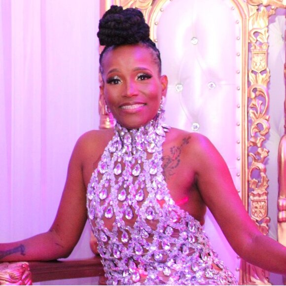 Custom Crystal Gown - Picture 10 of 16